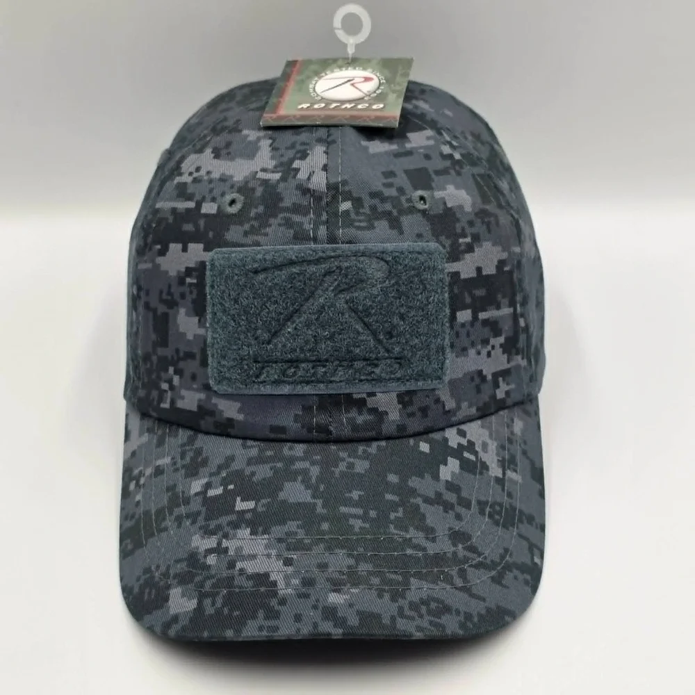 Rothco Midnight Digital Camouflage Tactical Cap - Mens Military Baseball Hat